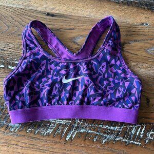 Nike Drifit Racerback Sports Bra Purple Sz XS